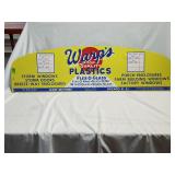 Warps Plastics Double-sided Advertising 41'×11.75'