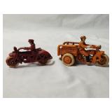 Pair of Metal Harley Davidson Decor