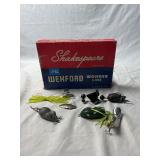 Vintage Topwater Fishing Lures in Line Box