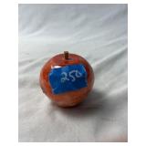 Vintage Polished Alabaster Stone Apple