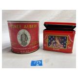 1 Prince Albert Can and 1 Coca Cola Recipe Box