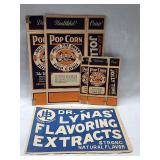 5 pc Vintage Advertising Cardboard Lot