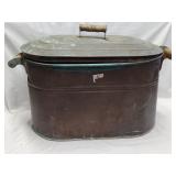 Copper Boiler with Lid  29'Lx18'Hx13.5'