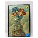 Flag over Independence Hall' Print Under Glass
