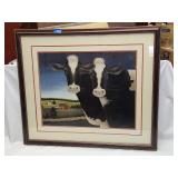 Lang Collection Framed Cow Art Print 29'×24.5'