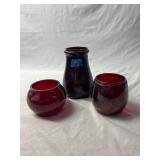 (3) Red Replacement Globes