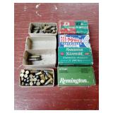 Boxes of assorted 22 caliber shells,