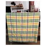 Plaid Blanket (Green, Yellow, Purple)