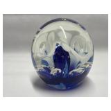 Art Glass Paperweight 2.5'