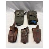 (5) Vintage Military Ammunition Pouch