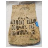 Indianapolis Diamon Chain Co. Burlap Bag 18'×10'