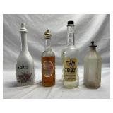 (4) Perfume & Cosmetic Bottles