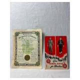 Boy Scout Certificate and 1955 Christmas Catalog