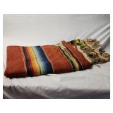 Mexican Saltillo Blanket 89'×59.5'