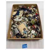 Box with Assorted Buttons 12'x9'x6'