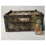 Antique Miller Grade A Crate w/20 Glass Bottles