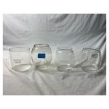 (4) Replacement Glass Globes