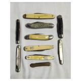 10pc Vintage Pocket Knife Lot