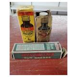 3 Boxes of vintage gun cleaning item