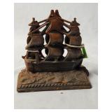 Metal Ship Bookends 6'H