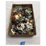 Box of Assorted Buttons 11'x7.5'x2.5'