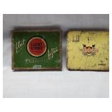 2 - Metal Cigarettes Tins