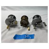 (3) Fishing Reels - (2) Shakespeare True Blue