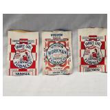 3 - Vintage Tabacco Foil Packs 4.75'×7'