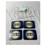 (4) Cardboard Coasters-N&W