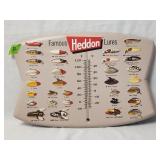 Metal Embossed Heddon Lures Sign 14.5'×9.5'