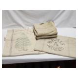 4 - Bemis/1 Dickinsons Burlap Sacks 42'×18'