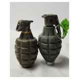 Pair of Metal Grenadas