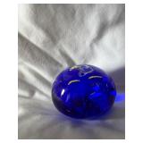 Damaged Art Glass Paperweight 2.25'