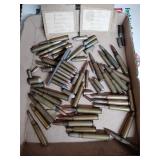 Flat of assorted vintage ammunition, 30-06, 6.5x55