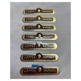 (7) 4' Coppes Napanee Metal Label