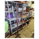 Wood and Metal Coat Rack 67'H
