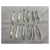 (12) 3' Clear Glass Chandelier Spear Prism