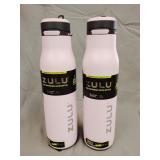 2- Zulu Stainless Steel 24 Oz. Bottle