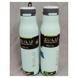 2- Zulu Stainless Steel 24 Oz. Bottle