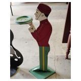 Butler ashtray stand, wood 30'