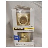 Defiant Deadbolt Brushed Gold Finish