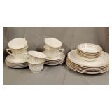 Royal China 22K Gold Flurette dishes