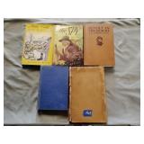 5- Vintage books copyrighted 1936-1950
