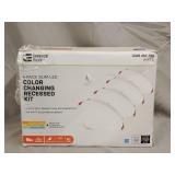 4 Pack Slim LED Color Changing Recessed Kit