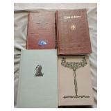 4- Vintage books including Lives of Saints