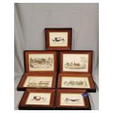7- Vintage framed art pieces