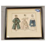 Townsend ladies fashion print in frame 12.5'x11'