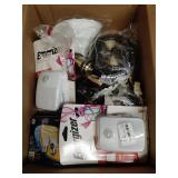 Box of assorted electrical supplies