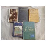 5- Vintage books including A Village Tragedy