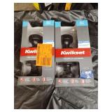 Pair of kwikset bed and bath door knobs